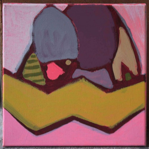 Übers Meer, 30x30cm, Acryl auf Leinwand, 2012