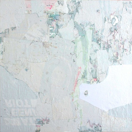 Untitled,  95x95cm,  collage on canvas, 2012