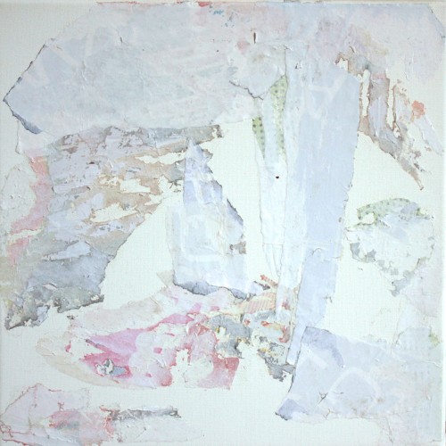 Ohne Titel,  30x30cm,  Collage auf Leinwand, 2012